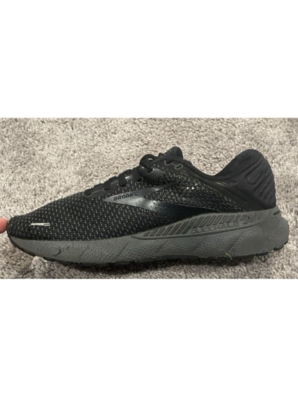Brooks Adrenaline GTS 22 Tag Mens Black Size 9.5 Running Shoes 1103661D046 - Picture 4 of 8